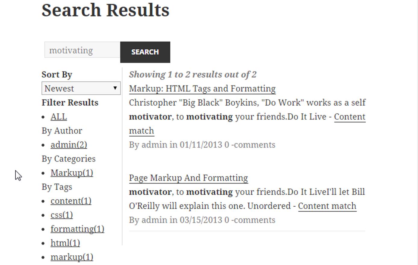 Search Results Search Results